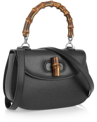 Cartable en cuir noir Gucci