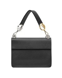 Cartable en cuir noir Fendi