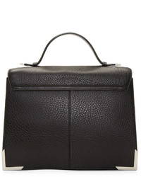 Cartable en cuir noir Mackage