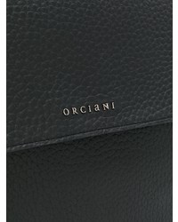 Cartable en cuir noir Orciani