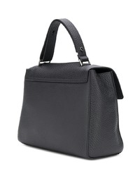 Cartable en cuir noir Orciani