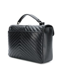 Cartable en cuir noir Marc Ellis