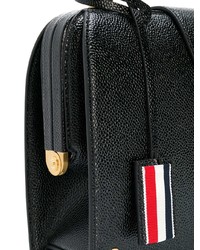 Cartable en cuir noir Thom Browne