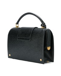 Cartable en cuir noir Thom Browne