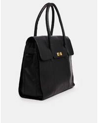 Cartable en cuir noir Urban Code