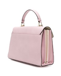 Cartable en cuir rose Furla