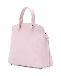 Cartable en cuir rose Furla