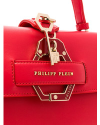 Cartable en cuir rouge Philipp Plein
