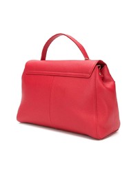 Cartable en cuir rouge Tosca Blu