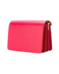 Cartable en cuir rouge Marni