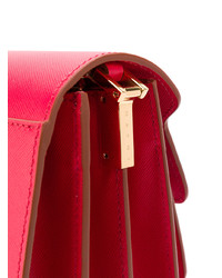 Cartable en cuir rouge Marni