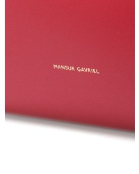 Cartable en cuir rouge Mansur Gavriel