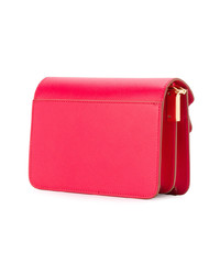 Cartable en cuir rouge Marni