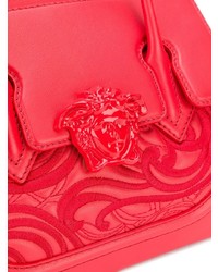 Cartable en cuir rouge Versace