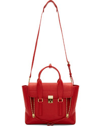 Cartable en cuir rouge 3.1 Phillip Lim