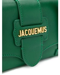 Cartable en cuir vert Jacquemus