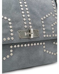 Cartable en daim gris Bally