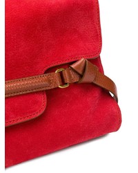 Cartable en daim rouge Zanellato