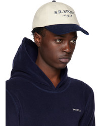 Casquette de base-ball blanc et bleu marine Sporty & Rich