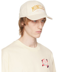 Casquette de base-ball blanche Moncler