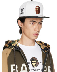 Casquette de base-ball blanche BAPE