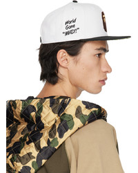 Casquette de base-ball blanche BAPE