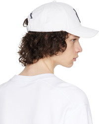 Casquette de base-ball blanche Moncler