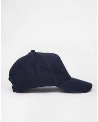 Casquette de base-ball bleu marine Reclaimed Vintage