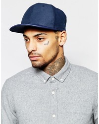 Casquette de base-ball bleu marine Asos