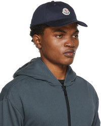 Casquette de base-ball bleu marine Moncler