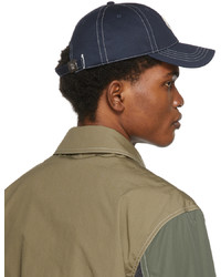 Casquette de base-ball bleu marine Moncler