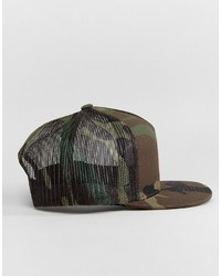 Casquette de base-ball camouflage olive HUF