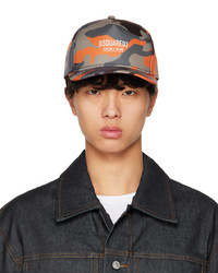 Casquette de base-ball camouflage orange