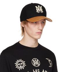 Casquette de base-ball en cuir blanche Amiri