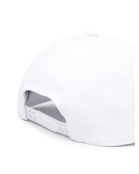 Casquette de base-ball imprimée blanche Moschino