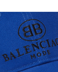 Casquette de base-ball imprimée bleue Balenciaga