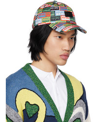 Casquette de base-ball imprimée multicolore Kenzo