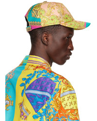 Casquette de base-ball imprimée multicolore Versace