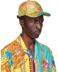 Casquette de base-ball imprimée multicolore Versace