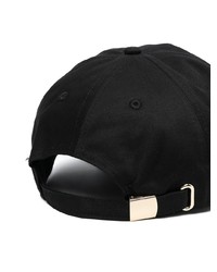 Casquette de base-ball imprimée noire et blanche VERSACE JEANS COUTURE