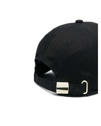 Casquette de base-ball imprimée noire et blanche VERSACE JEANS COUTURE