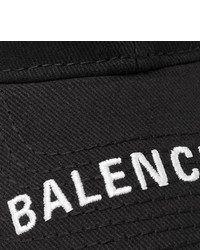 Casquette de base-ball imprimée noire et blanche Balenciaga
