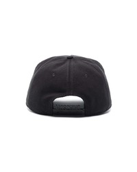 Casquette de base-ball imprimée noire Moschino