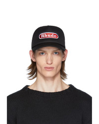 Casquette de base-ball imprimée noire Rhude