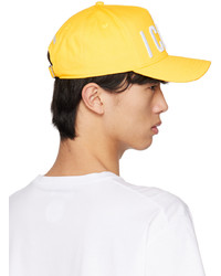 Casquette de base-ball jaune DSQUARED2