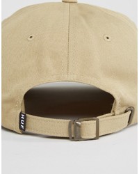 Casquette de base-ball marron clair HUF