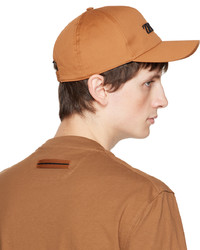 Casquette de base-ball marron clair Zegna