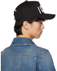 Casquette de base-ball noire et blanche DSQUARED2