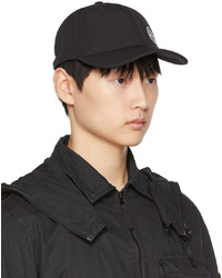 Casquette de base-ball noire Stone Island