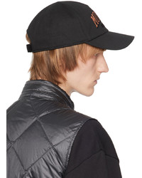 Casquette de base-ball noire Moncler